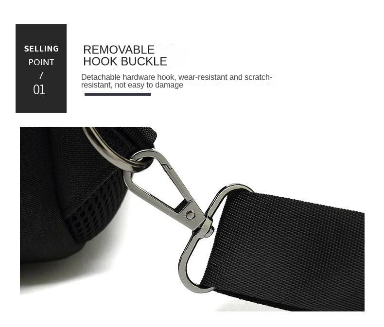 SWISS nuevo bolso de pecho informal para hombre, bolso de hombro impermeable deportivo, bolso cruzado antirrobo, bolso USB de Color sólido a la moda, bolso bandolera